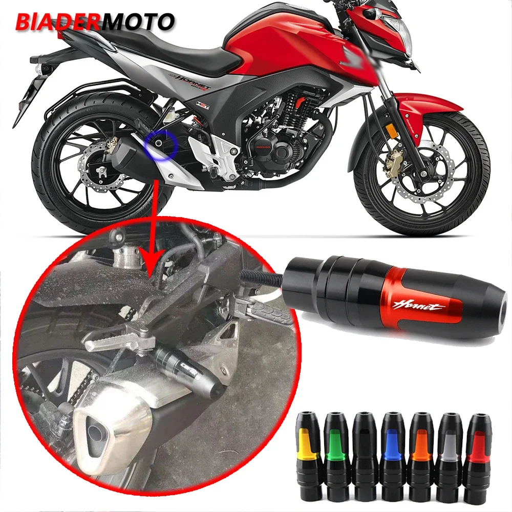 New For HONDA CB600 Hornet 600 900 CBR600 CB599 Motorcycle CNC Frame Crash Pads Exhaust Sliders Crash Protector With logo Hornet