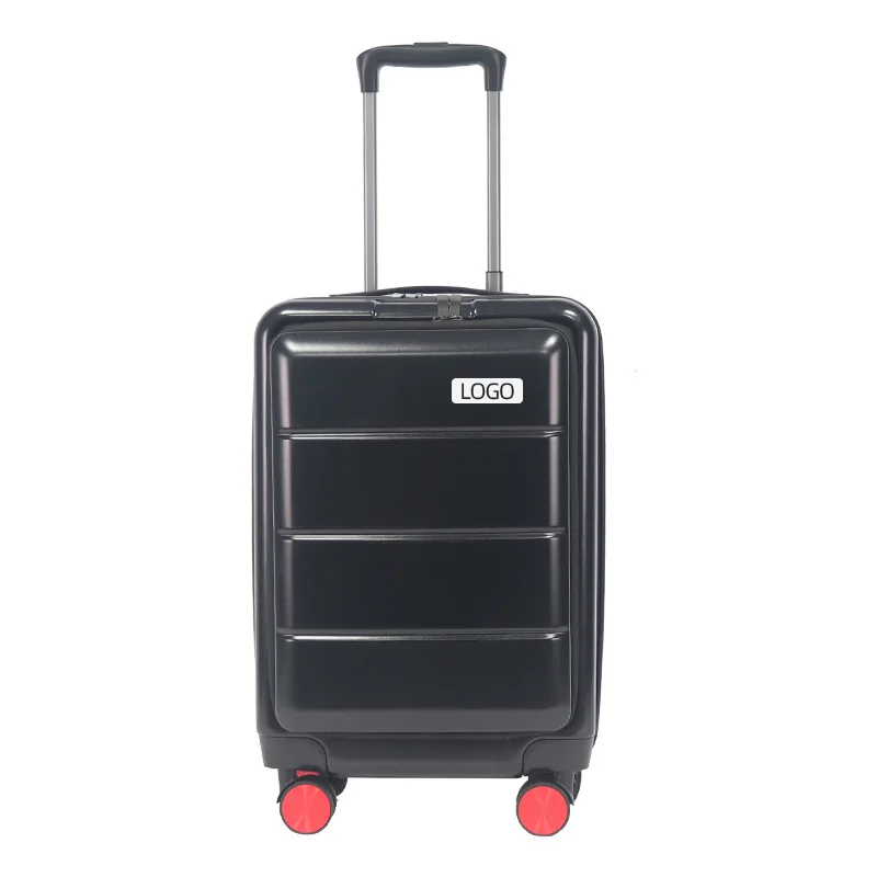 Luggage compartment front lid opening trolley box boarding password luggage universal wheel travel box