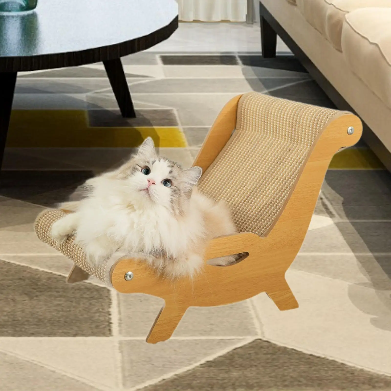 

Cat Sisal Scratching Pad recliner Lightweight Breathable Reusable Versatile