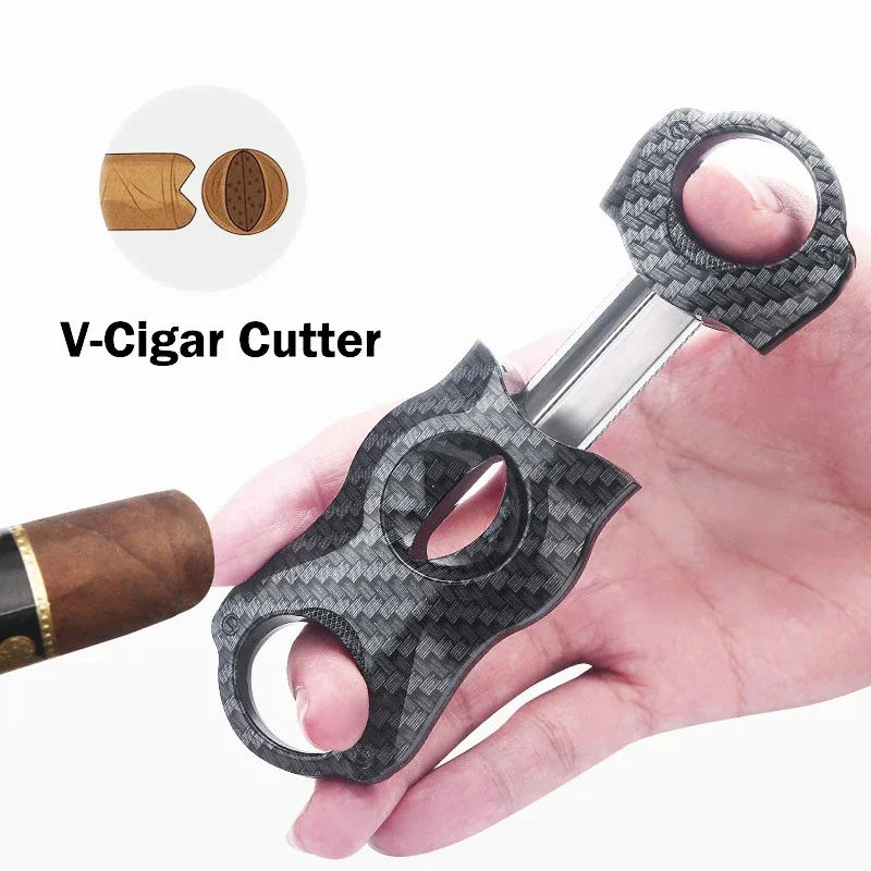 Ultralight Cigar V Cutter, Carbon Fiber Scissors, Classic V Cigar Cutter, Guillotine Pocket Guillotine, Coupe Cigare Accessories