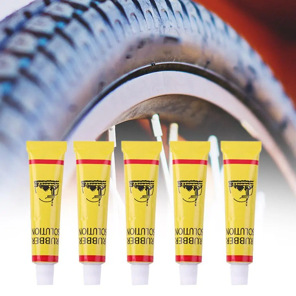 5Pcs Tire Repair Glue For Bicycle Motorcycle Tires Tube Patching Glue Cement Adhesive Puncture Tire Repair Tools Cycling Car