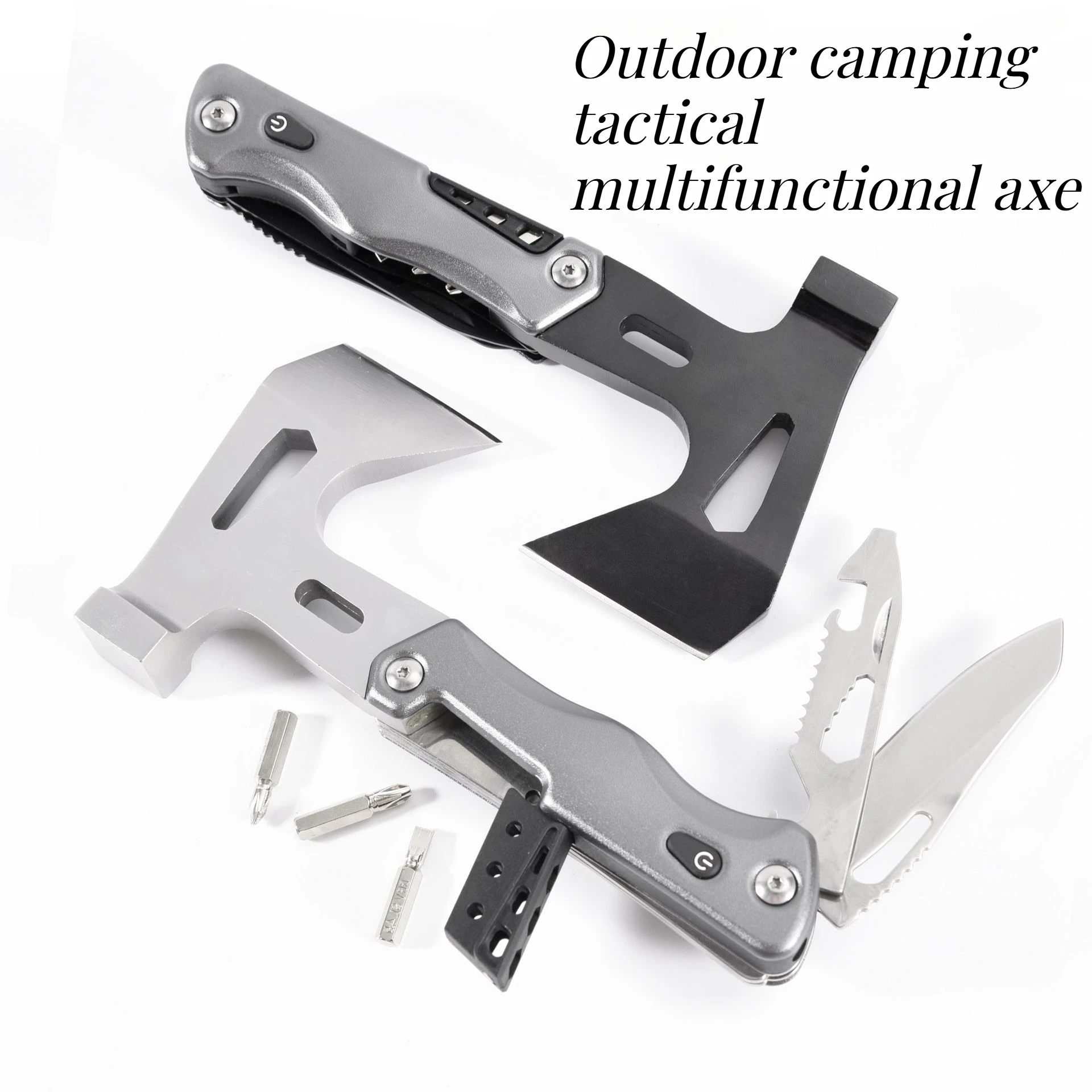 

Outdoor Tactical Multifunctional Axe Hammer Car Mounted Life Hammer Portable Camping and Hiking EDC Survival Tool