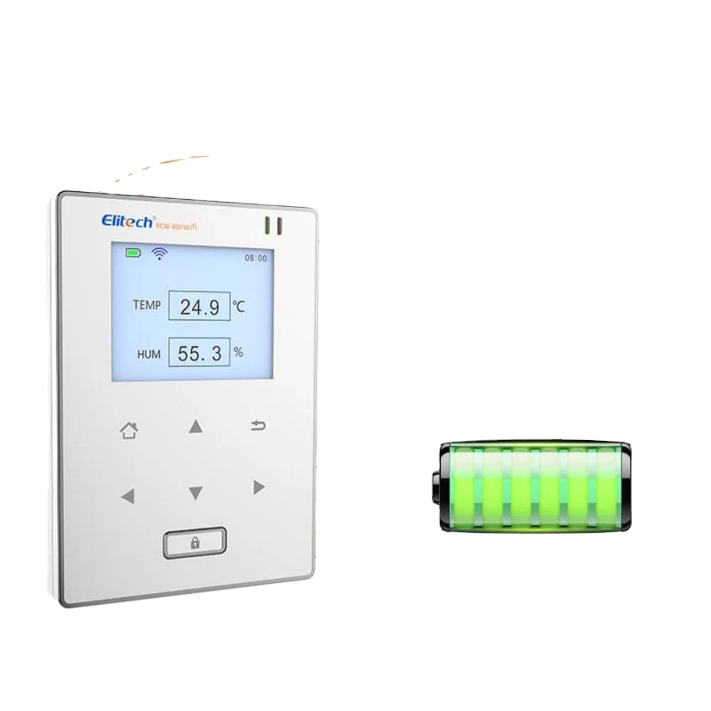 2024 Elitech RCW-800 Wireless Real Time umidità temperatura Data Logger Wifi con sonda esterna