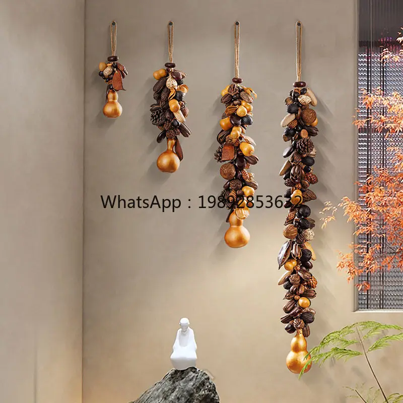 Natural gourd pendant home living room entrance corridor decoration wild fruit string pendant
