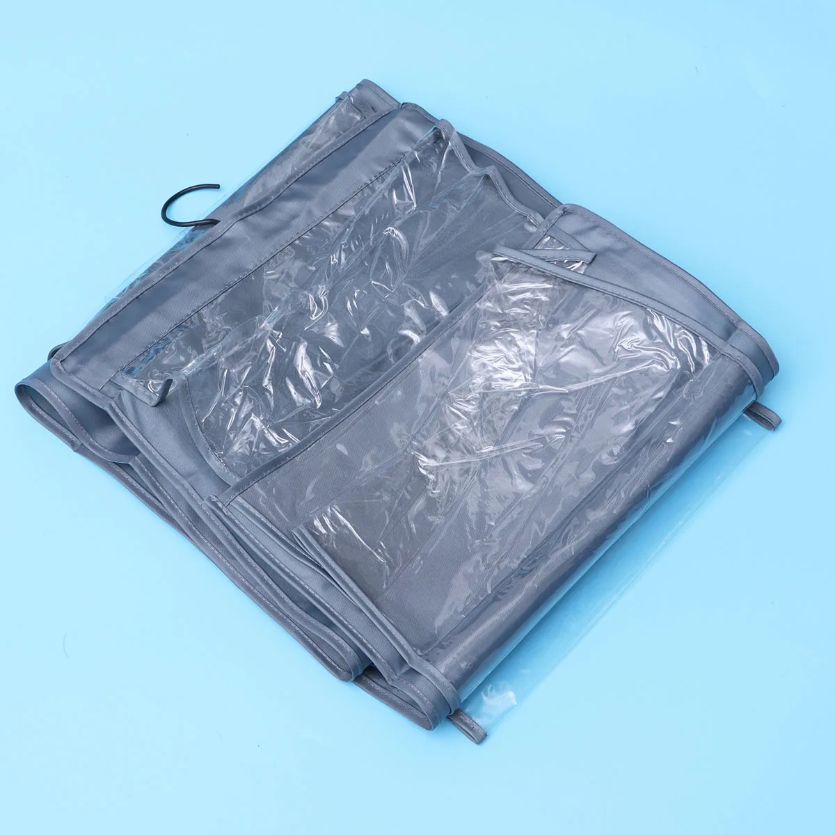 

Oxford Cloth 10 Layers Hanging File Organizer 10 Pockets Storage Bag Wall Door Classroom Dorm Office Grey Travel