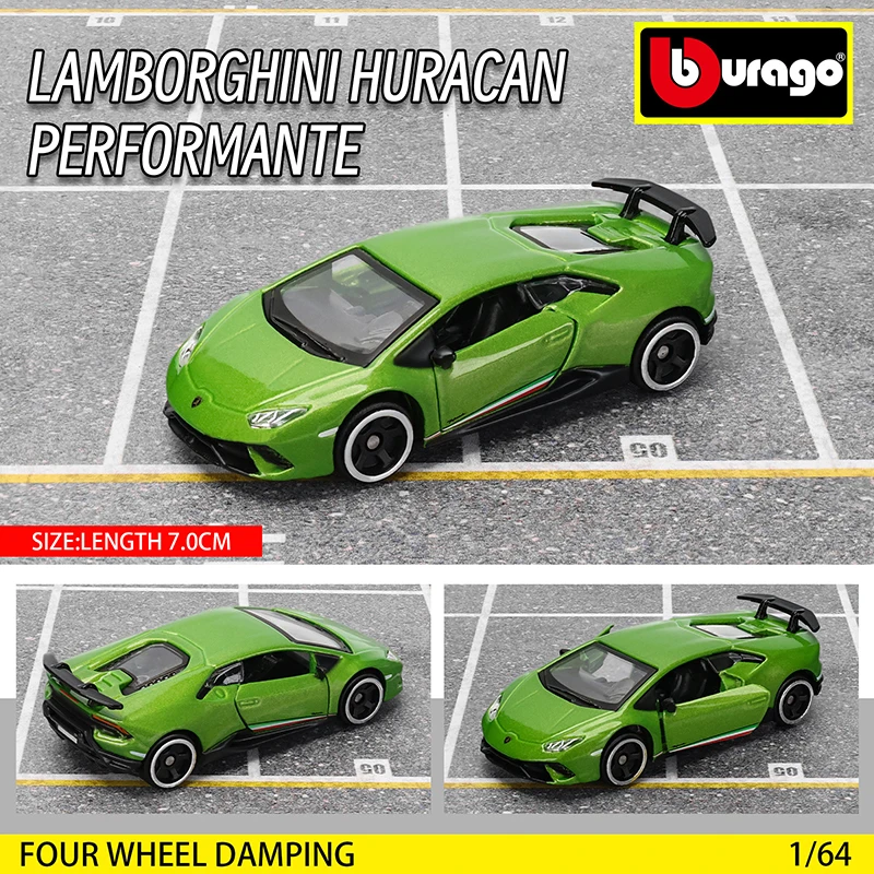 Bburago LAMBORGHINI HURACAN PERFORMANTE Automodell-Sammlung Spielzeug für Jungen Ferrari Benz Volkswagen – Detail 15