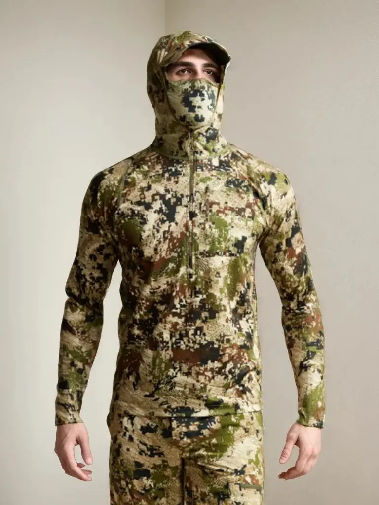 Leichter Kapuzenpullover zum Einweichen nasser Kapuzenpullover, Maske, Pullover, Angel- und Jagdshirt – Detail 5
