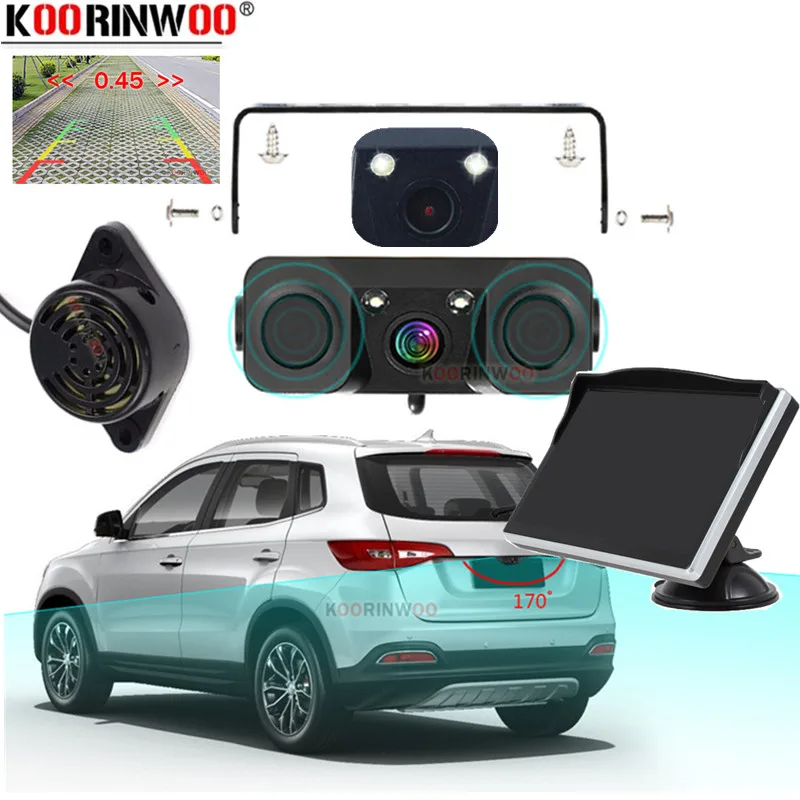 Cars Parking Electronic Accessories Wireless 2 Reversing Radar With Backup Camera 5