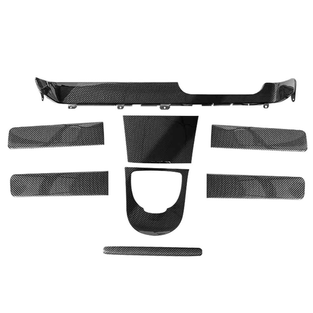 LHD Replacement Carbon fiber Interior Dashboard Cover Door Trims 10pcs for Mercedes G-class 2019+ W463 W464 G500 G63