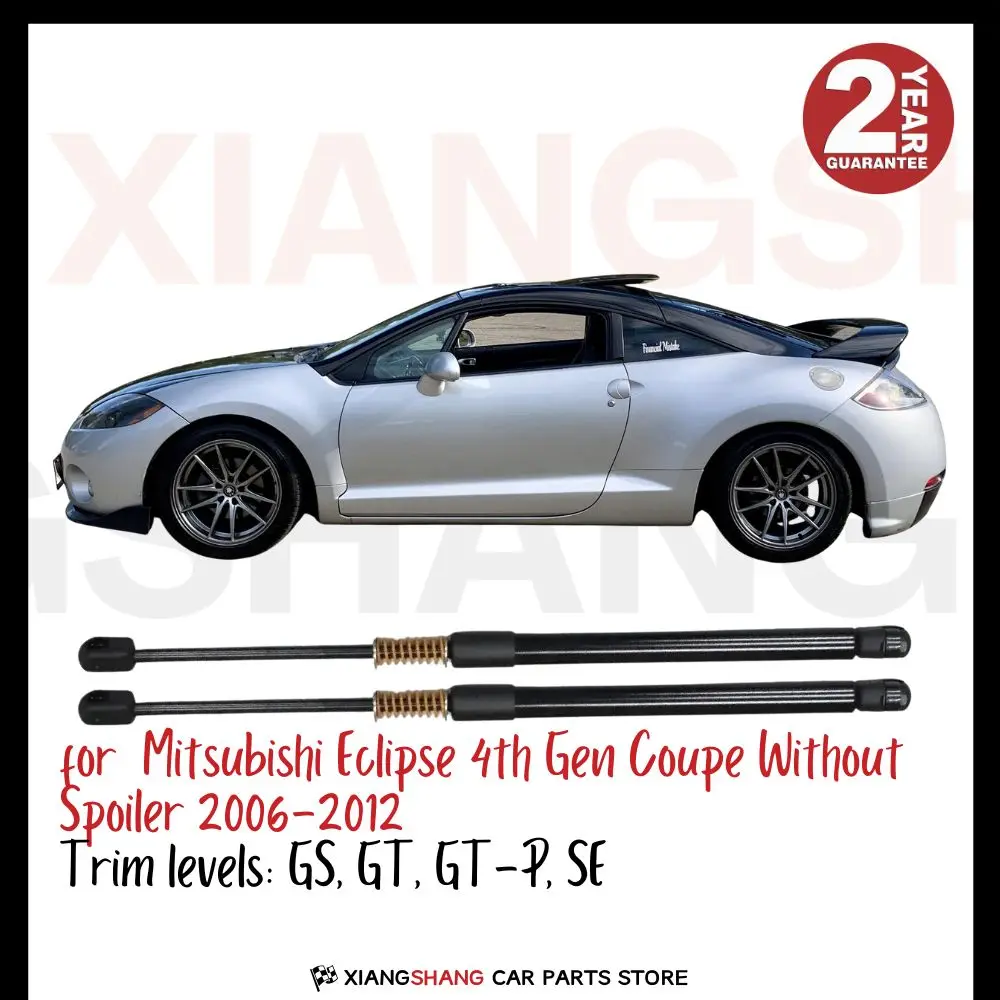 

2pcs Rear Tailgate Damper for Mitsubishi Eclipse 4th Gen Coupe Without Spoiler WITH SPRING Trunk Boot Gas Charged Gas Struts