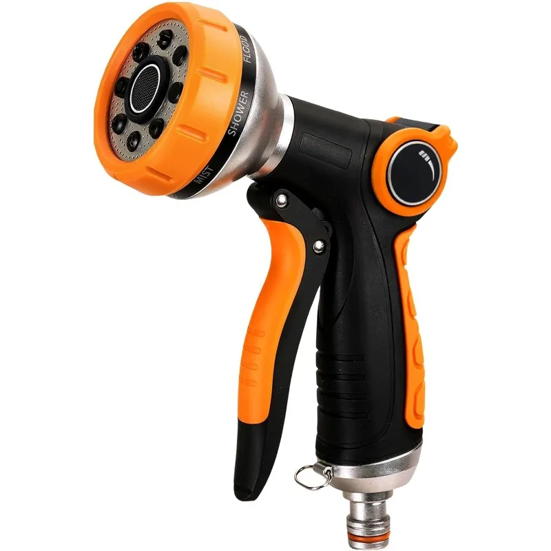 8 Pattern Hose Pipe Water Spray Gun Adjustable Car Wash Hose Garden Spray Portable High Pressure Gun Sprinkler Nozzle Water Jet