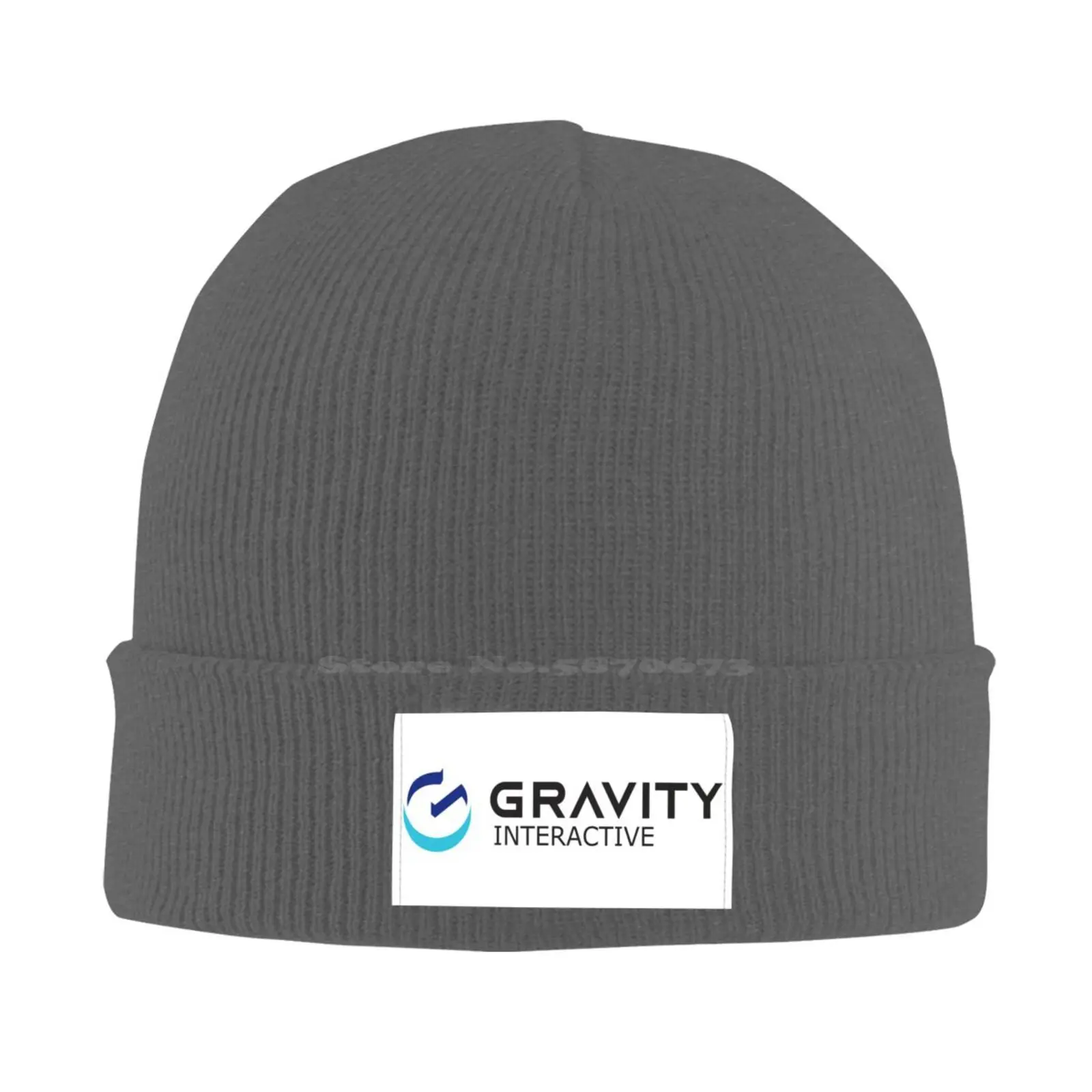 Gravity Interactive Logo Print Graphic Casual cap Baseball cap Knitted hat