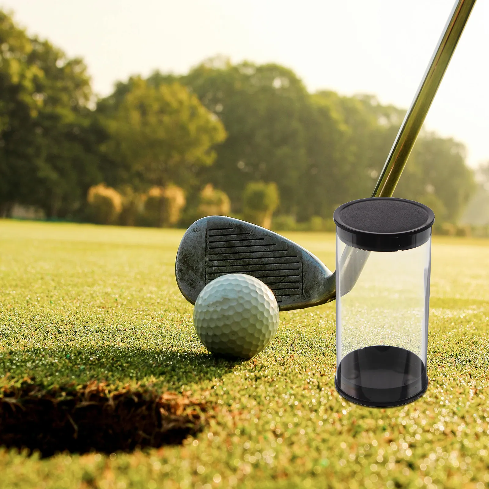 Golf Ball Display Case 5Pcs Clear Transparent Holder Organizer Portable Storage Box for Collectors