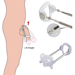 Penile Pump Penis Stretcher Extender Enlargement System Tension Traction Extender Correction Bending Penis Sex Toy