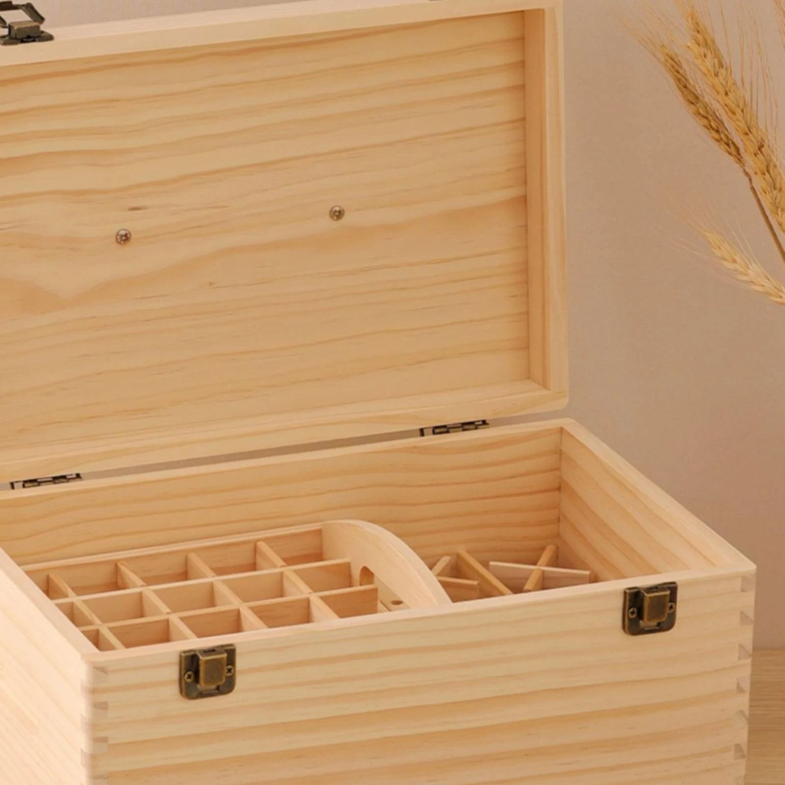 Essential Oil Organizer with Dividers Portable Essential Oil Storage Box Bottle Holder Elegant Simple for Aromatherapists