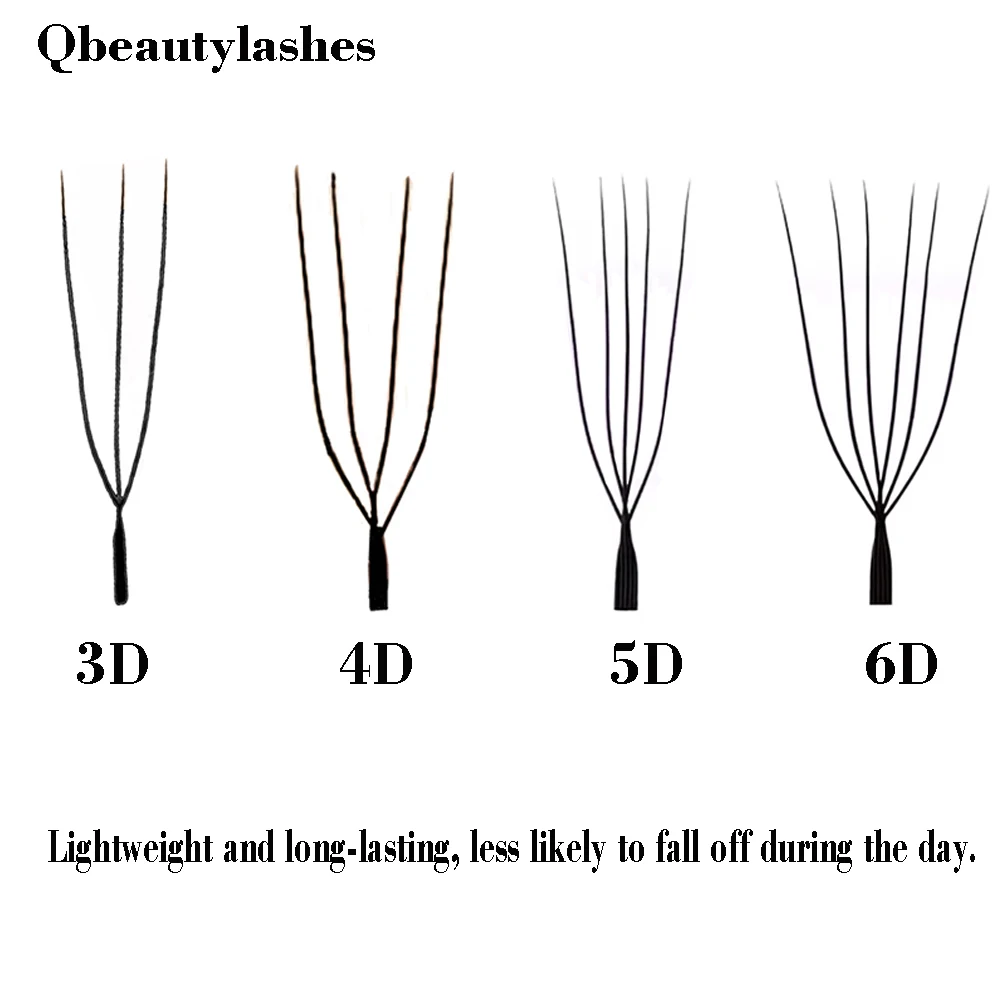 큐뷰티래쉬즈 U자형 3D 4D 5D 6D W 인조 속눈썹 YY 속눈썹 연장 프리메이드 볼륨 팬 속눈썹 메이크업 도구