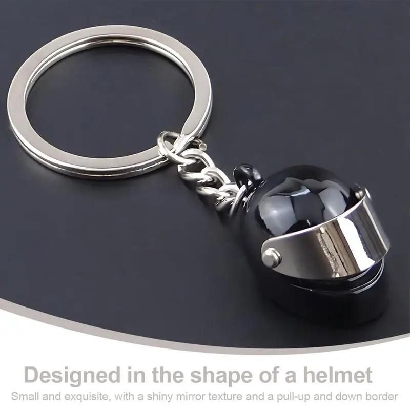 Porte-clés pendentif mini casques de moto, porte-clés de voiture, pendentif de sac portable