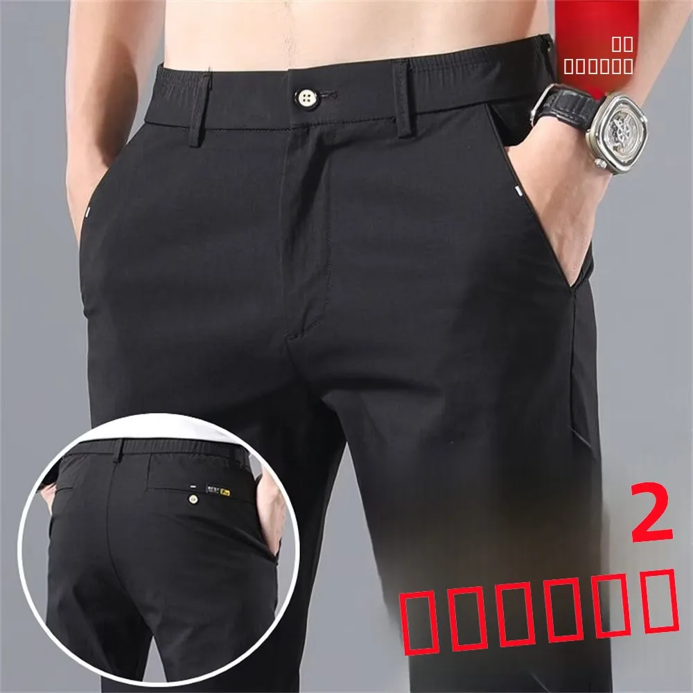 

Мужские повседневные свободные прямые тонкие летние брюки Qui Dry, дышащие эластичные повседневные брюки Faion Ci, длинные брюки