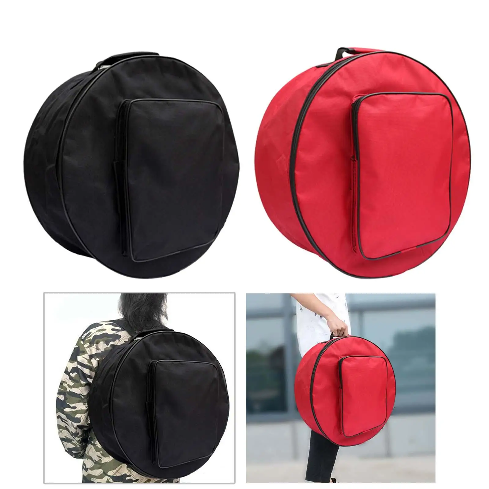 Snare Drum Bag Carrying Bag with Handle Container Drum Case Bass Drum Backpack for Percussion Parts Accessories Sheet Music