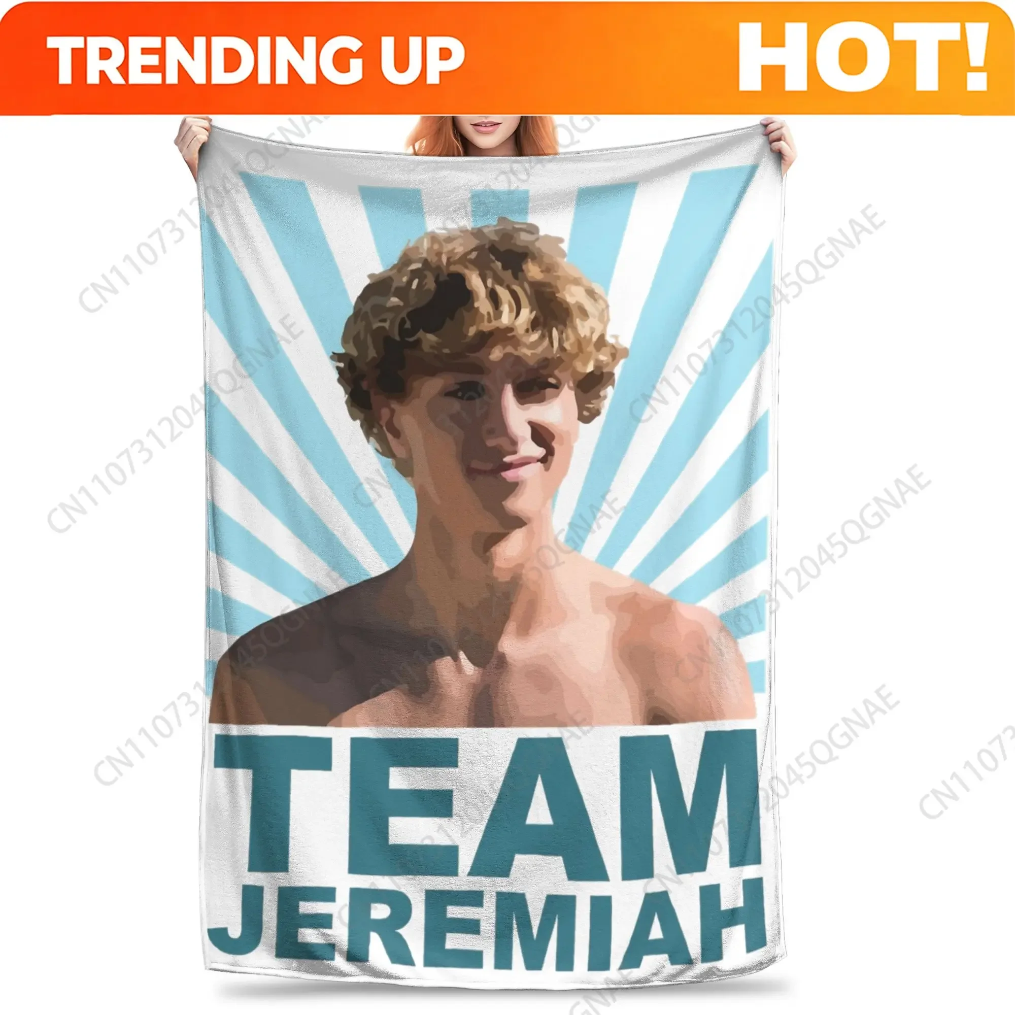 Custom Team Jeremiah And Belly Wool Blanket The Summer I Turned Pretty Novelty Throw Blanket For Home 150*125cm Rug Piece,
