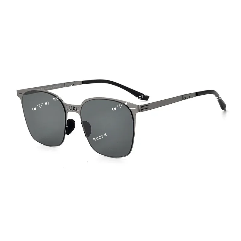 Mode Falten Tragbare Legierung Sonnenbrille Uv400 Schutz Männer Persönlichkeit Outdoor Sonnenschutz Luxus Reise Sonnenbrille