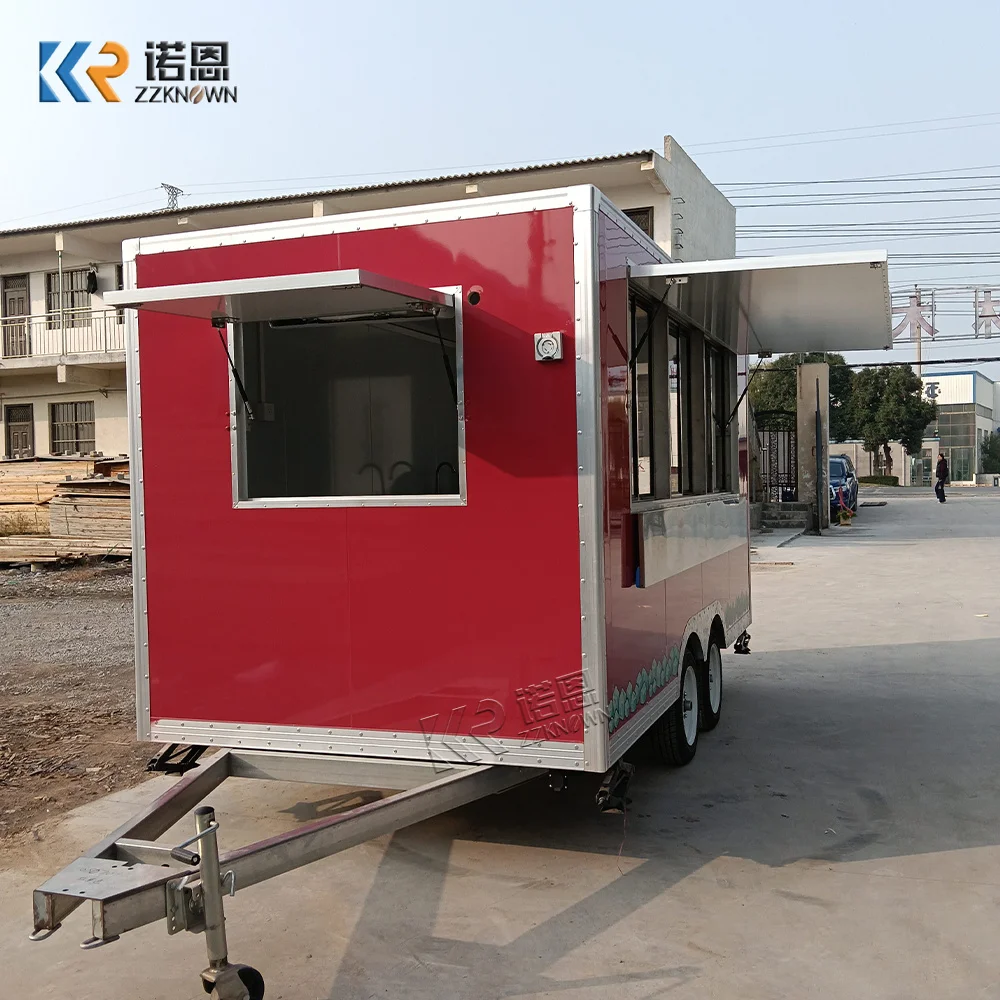 

Customizable Appearance Mobile Kitchen Food Trailer Full Equipped Street Hot Food Cart Catering Trucks