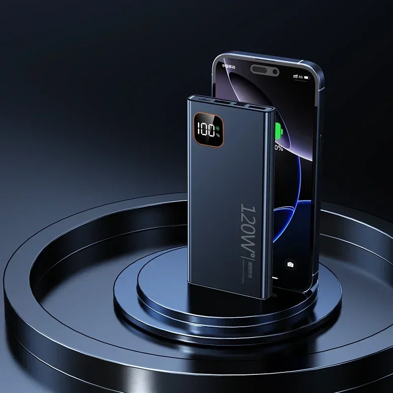 باور بانك Xiaomi بقدرة 500000 مللي أمبير في الساعة بقدرة 120 وات، باور بانك محمول فائق السرعة، بطارية عرض رقمية ذات سعة كبيرة لهاتف آيفون وسامسونج #2