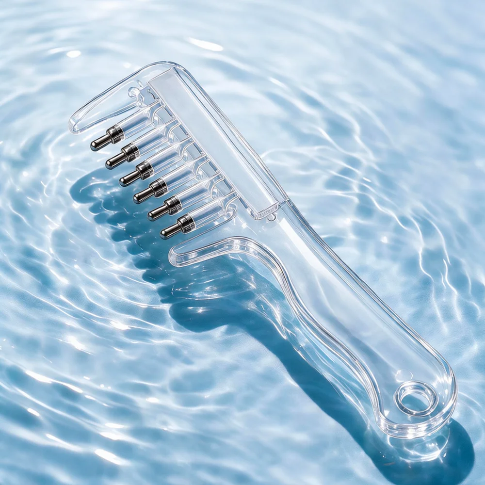 Scalp Nutrient Applicator Comb For Hair Growth Serum Transparent Liquid Dispenser Precise Massage Brush Beauty Care Tool