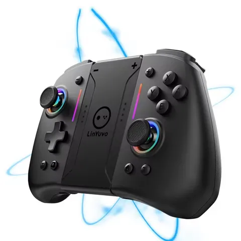 Беспроводной геймпад LinYuvo KS42 с RGB подсветкой для Nintendo Switch — фото устройства