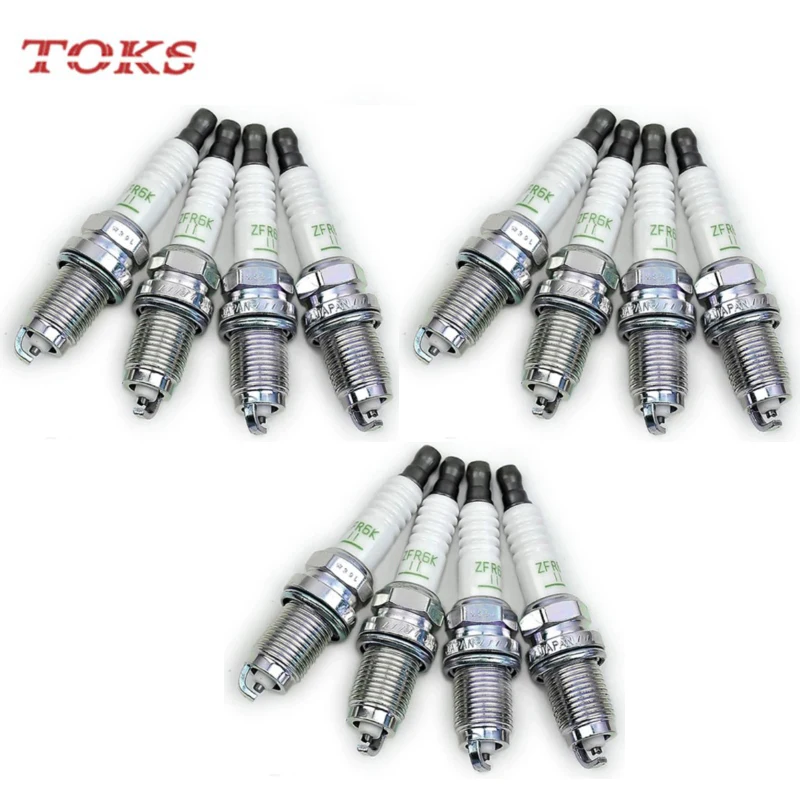 TOKS 12pcs 9807B-5617P ZFR6K11 Iridium Spark Plug For Honda Accord Civic CR-V FR-V 2.0/2.3/2.4L 9807B5617P 9807B 5617P ZFR6K-11