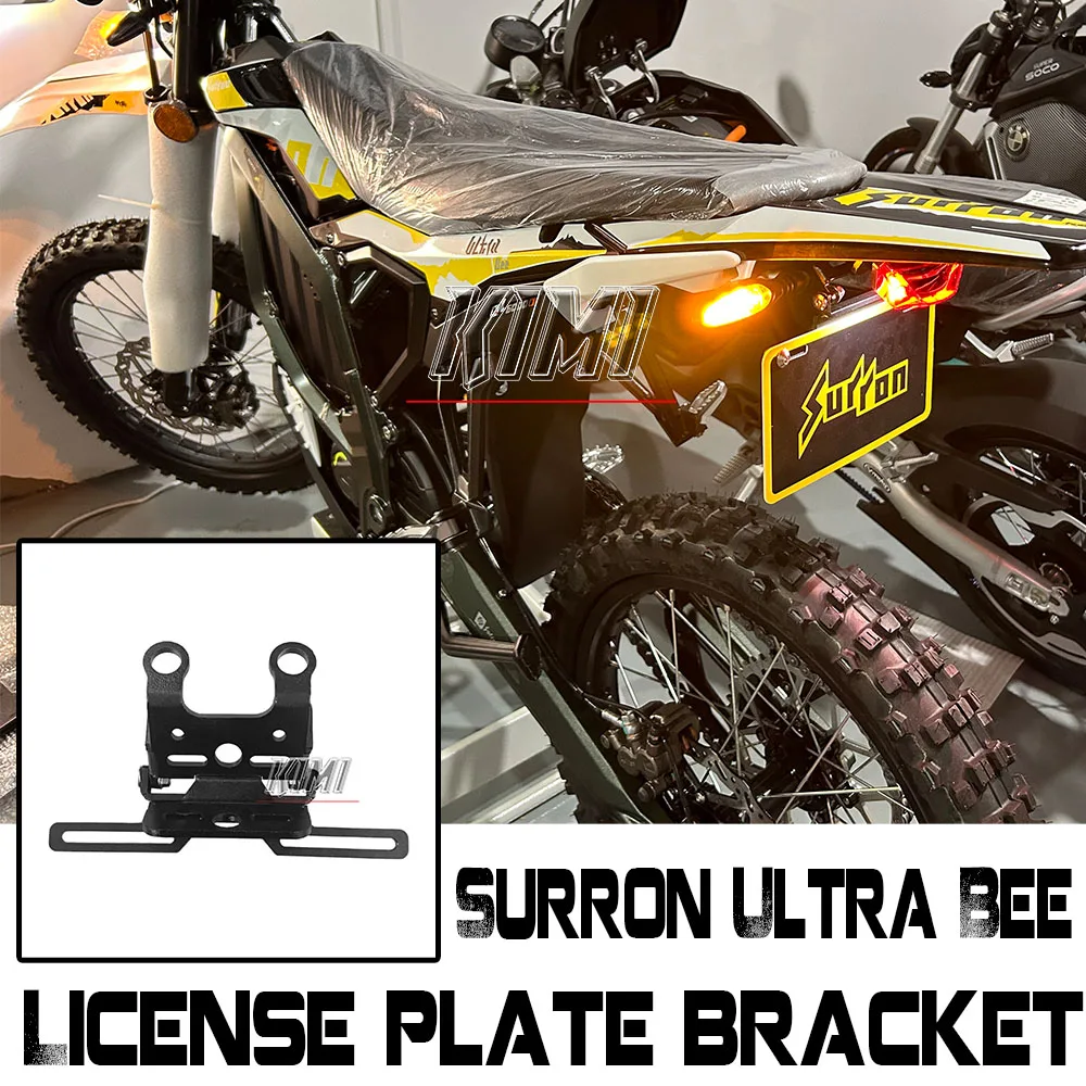 

Electric Off-Road Vehicle License Plate Holder Bracket Foldable License Plate Holder Short Tail FOR Surron Ultra Bee Sur-ron UB