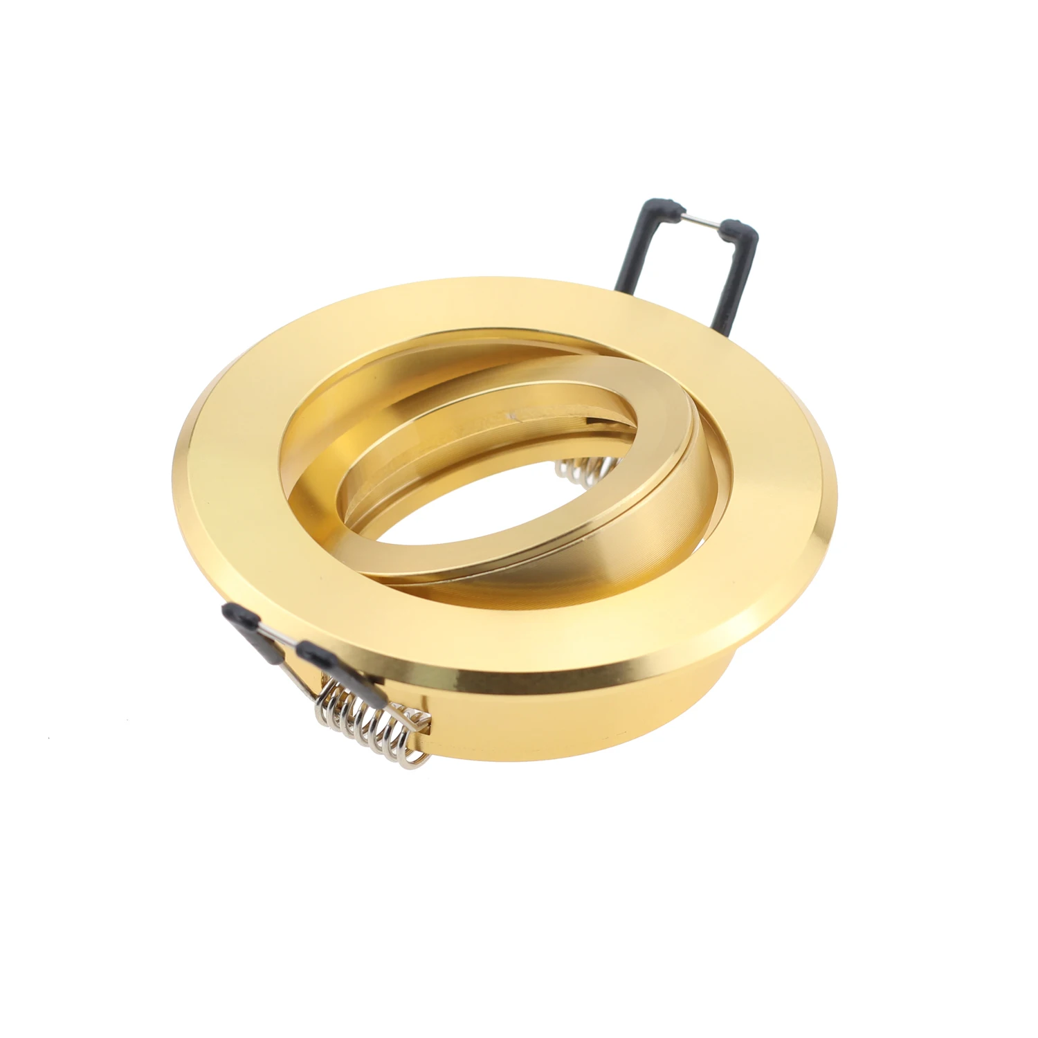 Golden Round LED Down Light Frame Kits, Luminária Spotlight com recorte 65mm, GU10 MR16