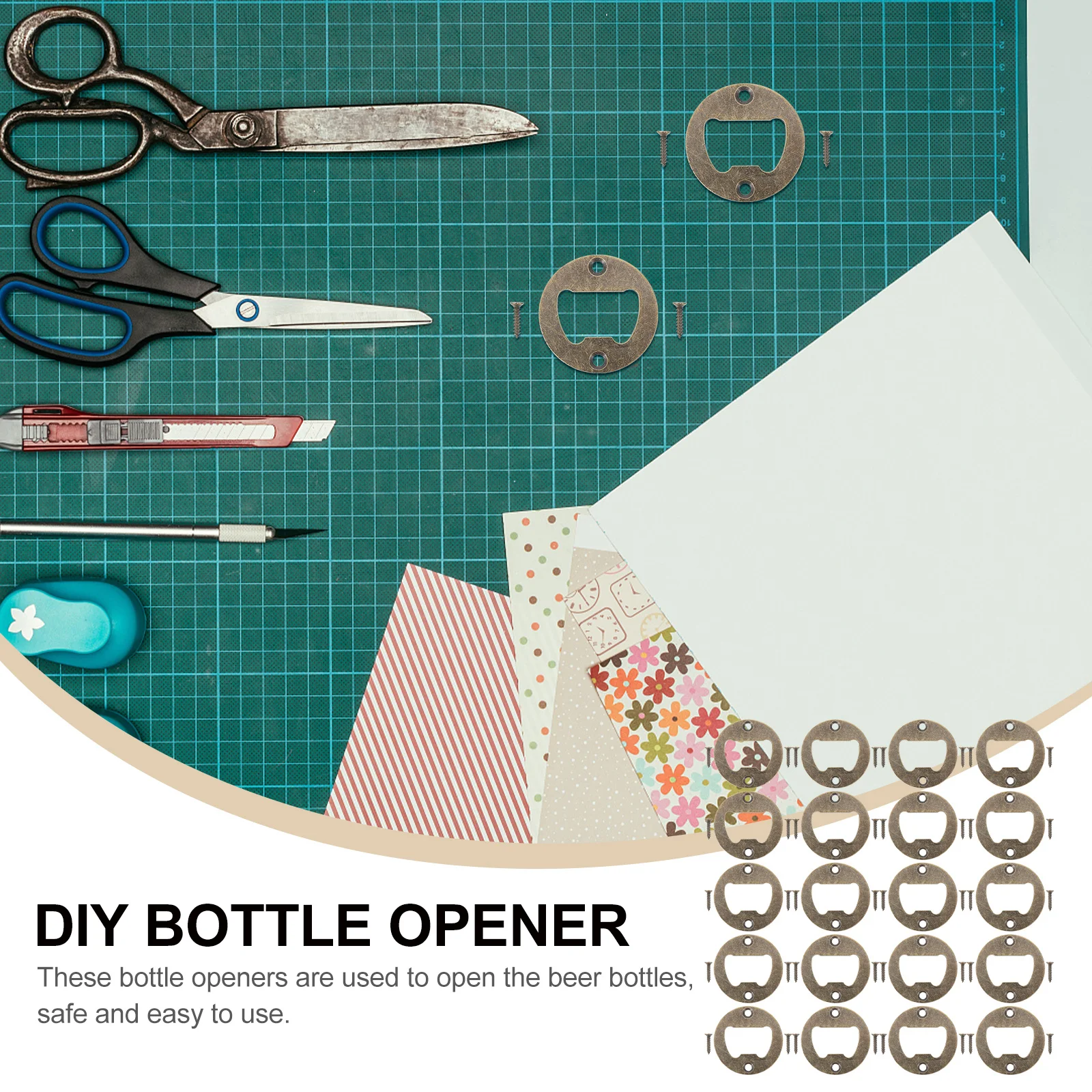 

1Set Bottle Opener Insert Accessory Premium Material DIY Bottle Opener Making Parts Suitable for Bars Parties Home Use