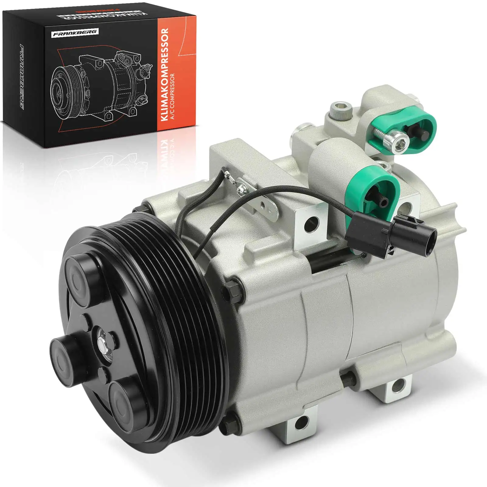 Compresseur de climatisation Frankberg 1x pour Hyundai H-1/Starex A1 Travel TQ H100 2.4L 2.5L Bj à partir de 1997 977014A900 977014A970 977014A870