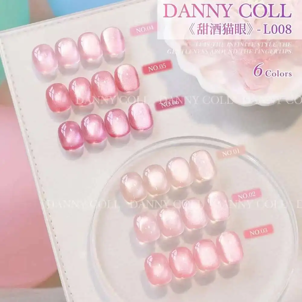 Smalto per unghie gel color estivo Magnete gel per occhi di gatto rosa Glitter Diamond Sparkle Splendido colore Soak Off Smalto gel per unghie UV LED