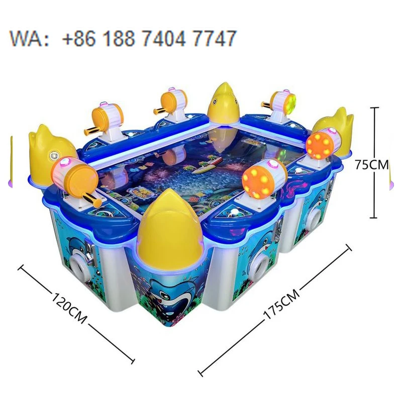 Large Playground Children Coin-operated Lottery 6 Person Shooting Machine Video Game Arcade Game 6+ Years Old Banana Land