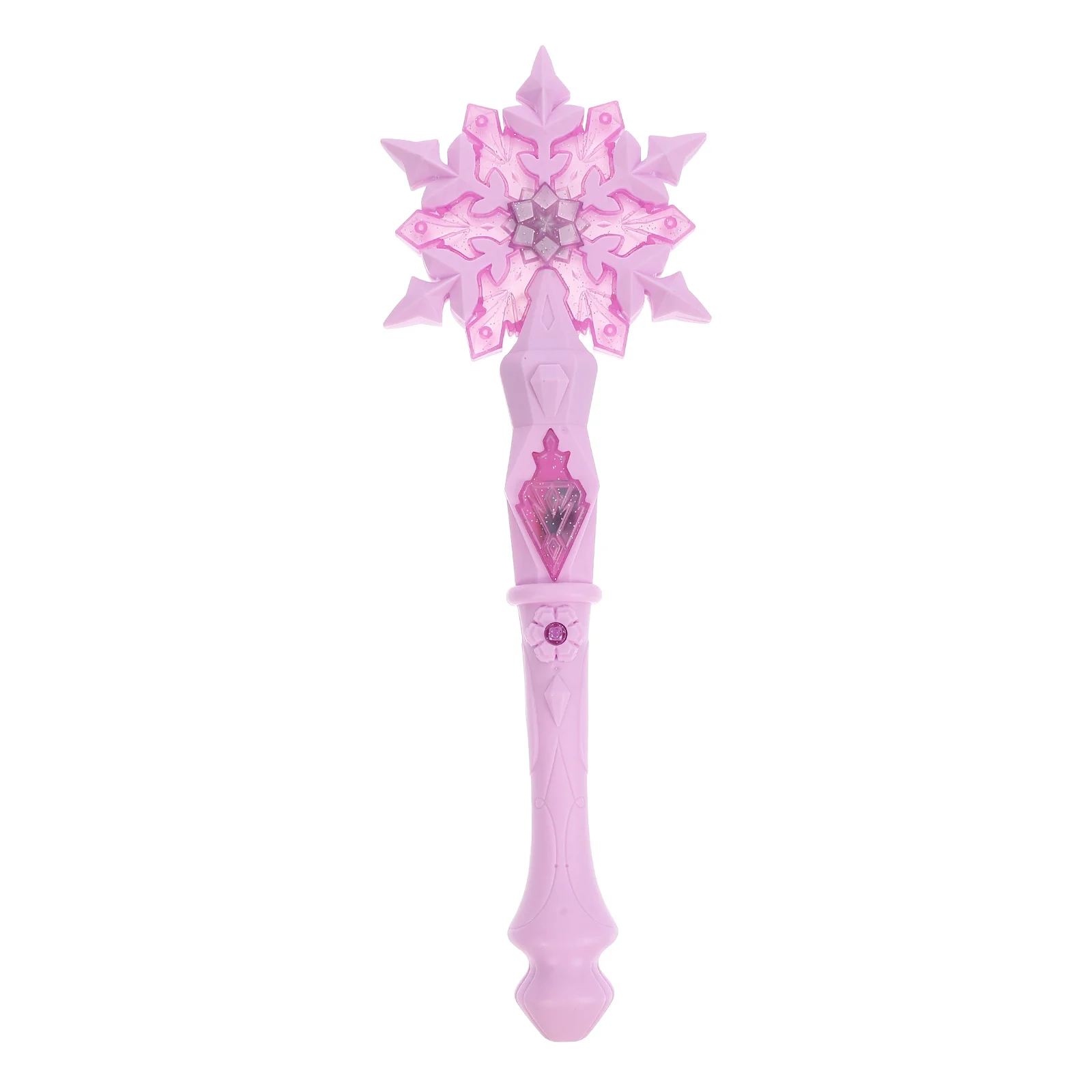 Flocon de neige lumineux princesse pour filles, fournitures de fête d'anniversaire, Design lumineux, Cosplay en plastique facile pour enfants, 1 pièce