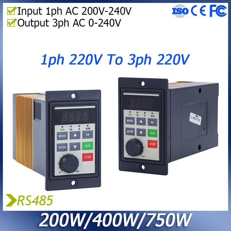 AHZOTO Small VFD 220V 200W 400…