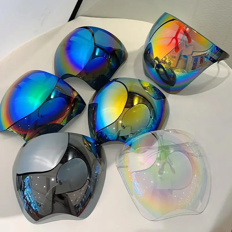 Full Face Protective Shield Goggles Color Plated Windproof Ultra Clear Safety Glasses for Woodworking Carpentry