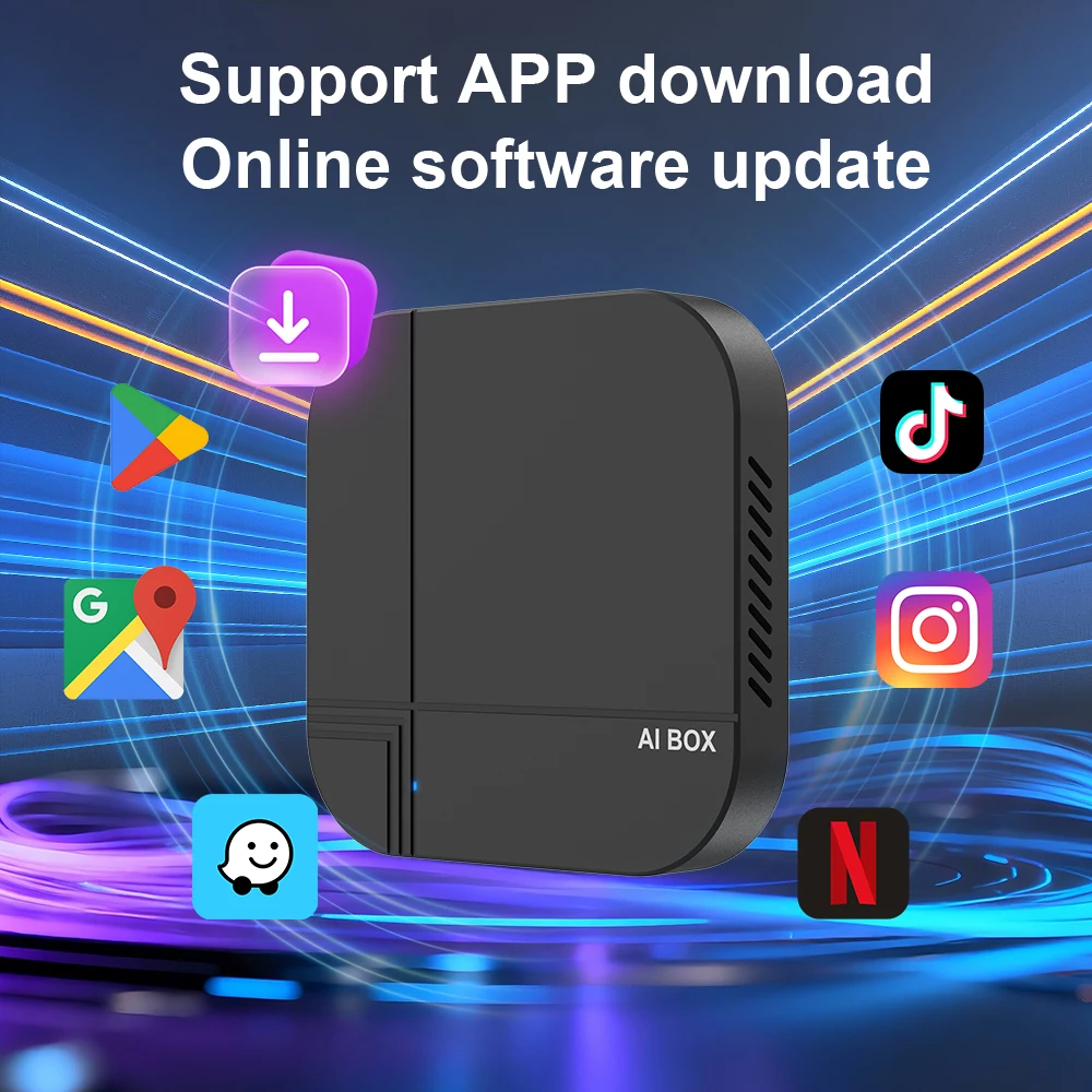 2026 Kowankit 4+32G 3 in 1 Wireless CarPlay AI Smart Box Android Auto Tv Box Netflix Youtube For Ford Benz Toyota Nissan Honda