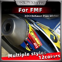 Motorcycle Exhaust Pipe Decal Motocross Refit Accessories Vinyl Sticker Waterproof For Racing FMF TURBINECORE 2.1 FACTORY 4.1