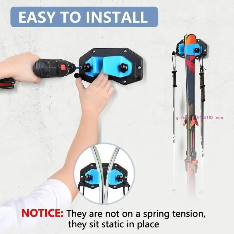 

Несслопные лыжные и сноубордные настенные стойки для хранения лыжных складов