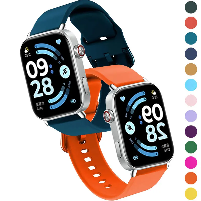 

High Quality Official Silicone Strap For Redmi Watch 6 Smart Band Wristband For Xiaomi Mi Band 9 Pro/8 Pro/Redmi Watch 4 5 Brace