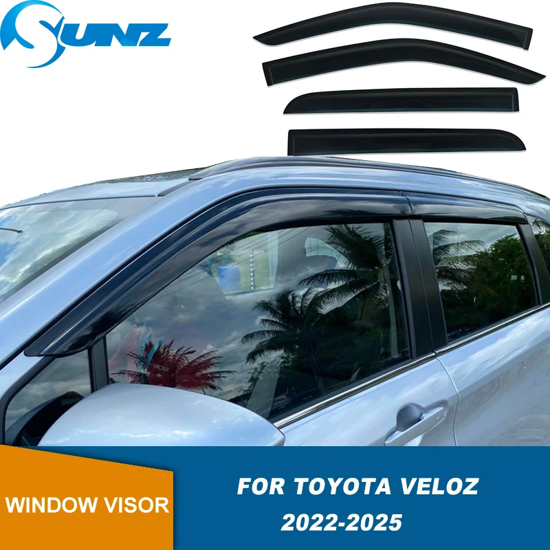 

Car Window Visor For Toyota Veloz 2022 2023 2024 2025 Wind Shields Sun Rain Guards Side Wind Deflector Exterior Accessories