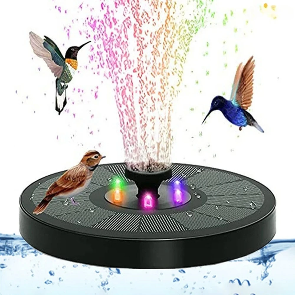 

Solar Light Fountain Outdoor Solar Pond Pump with 8 Effects Solar Water Pump Solar Floating Fountain Pump Garden Bird Bath