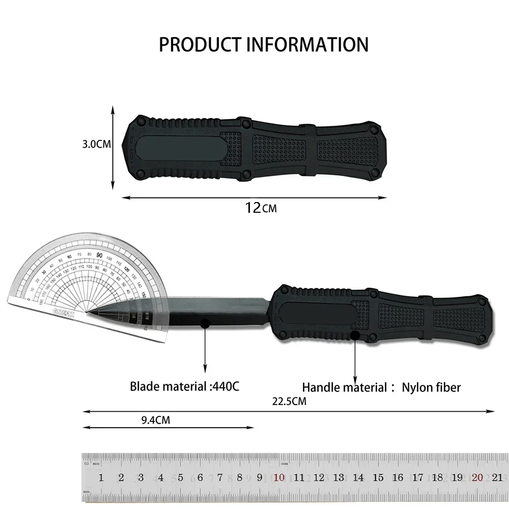 BM 3700 Quick Open Utility Knife 440C Steel Blade Nylon Fiber Handle Outdoor Camping Tactical Knife Survival Military Tool