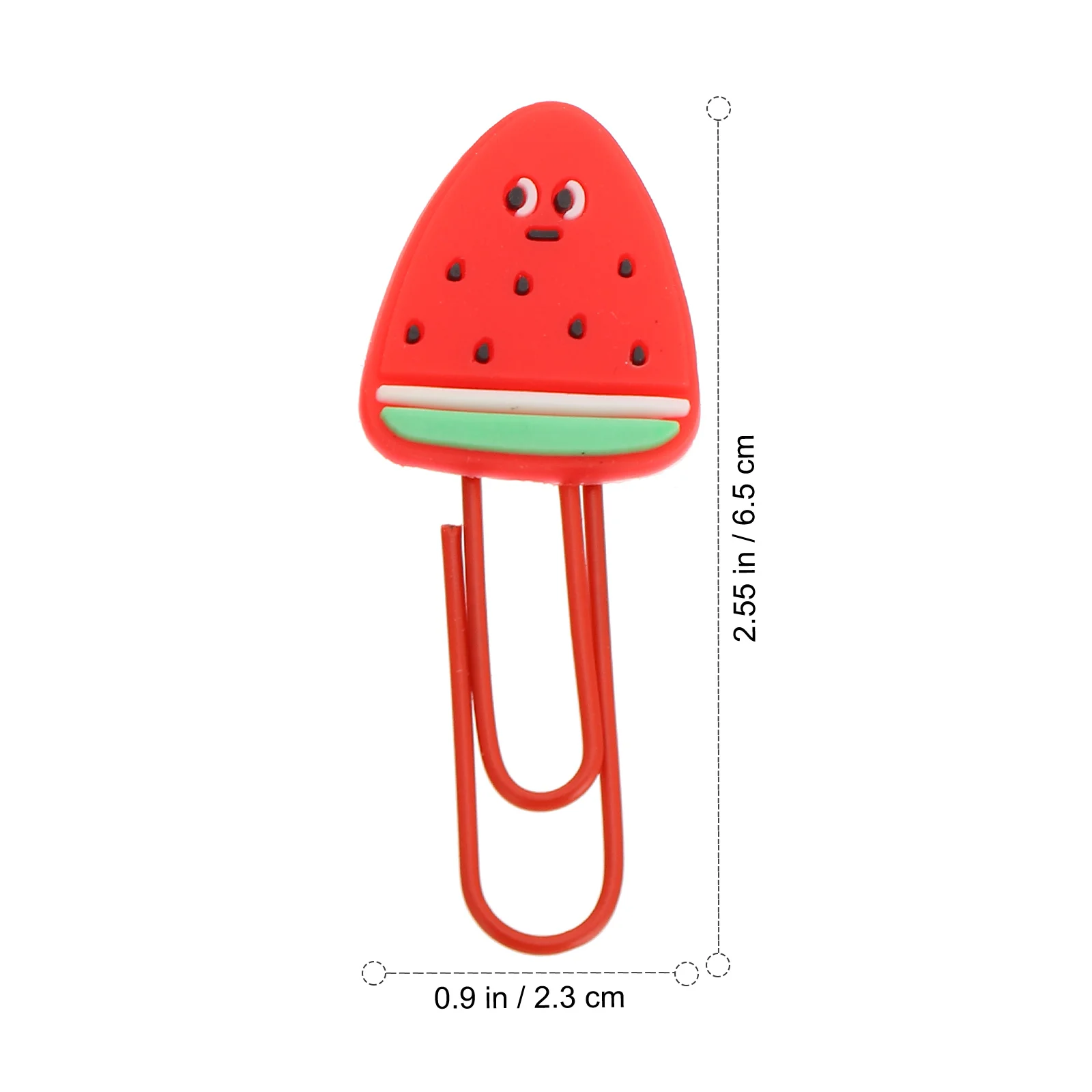 

6pcs Fruit-Shaped Bookmarks Clamps Cute Cartoon Metal Paper Clips For Office School Home Use Colored Mini Clips