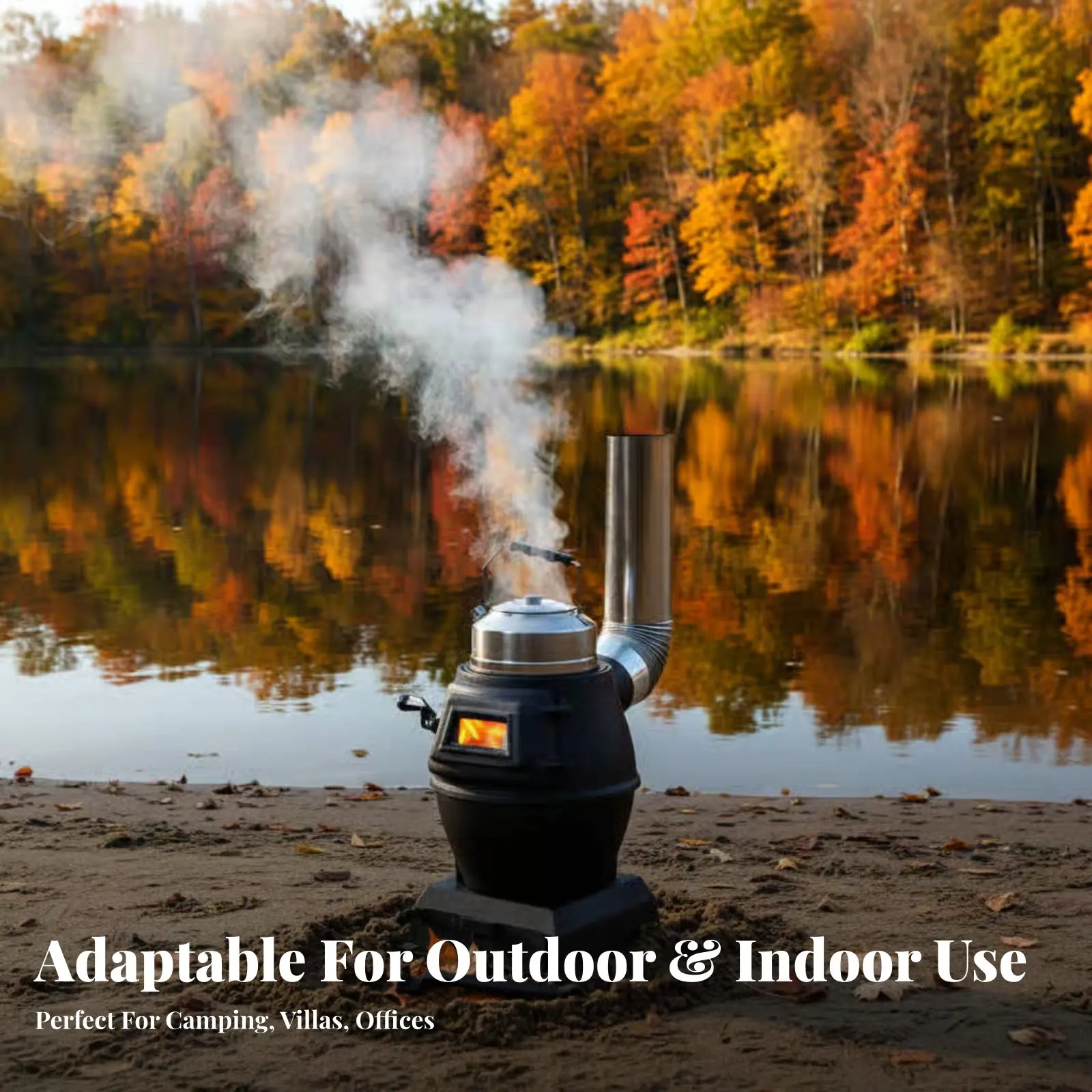 

Портативный мини-печь-камин из чугуна, для улицы, кемпинга, офиса, виллы, в ретро-стиле