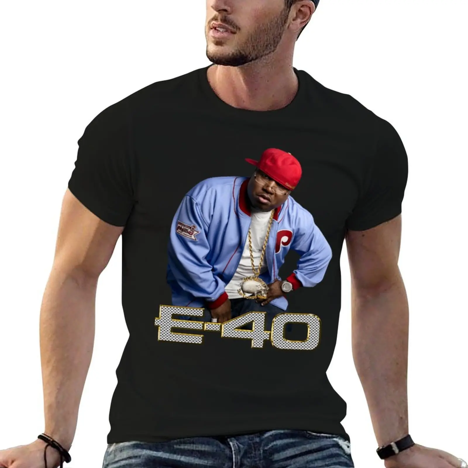 cotton t graphic man cotton 100% shirt T-Shirt man shirts for vintage E-40 t tshirt