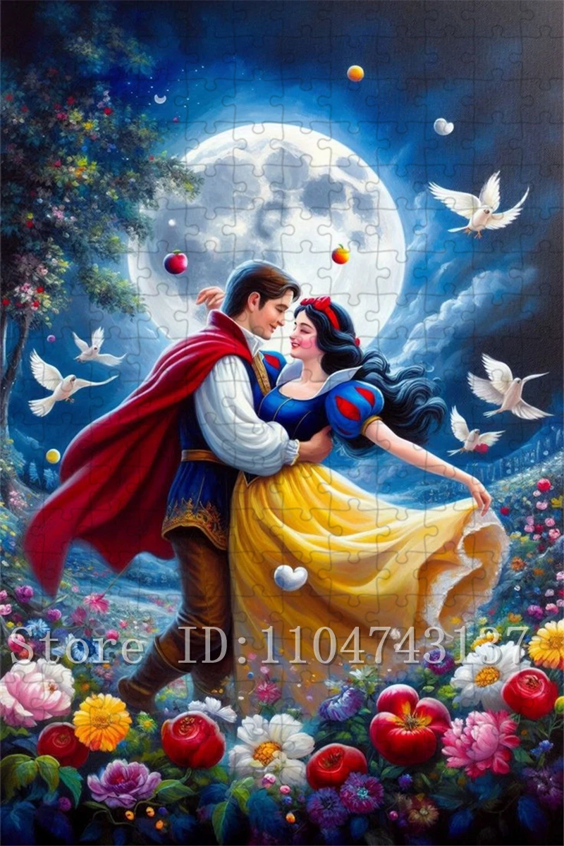 Disney Sneeuwwitje Legpuzzels voor volwassenen Stress Relief Speelgoed Cartoonfilms Puzzels Handgemaakte hobby's Unieke geschenken